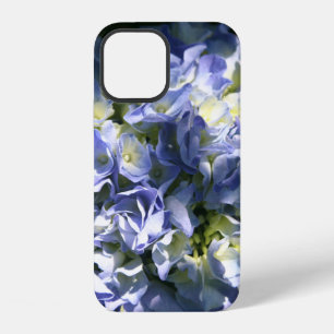 Lichtblauwe Hortensia Bloem iPhone 12 Hoesje