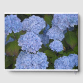 Lichtblauwe Hortensia's Gastenboek (Achterkant)