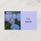 Lichtblauwe Hyrdrangea Visitekaartje (Achterkant)