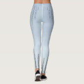 Lichtblauwe ijspegel Leggings (Achterkant)