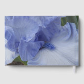 Lichtblauwe Iris Bloom Boy Baby shower Gastenboek (Achterkant)