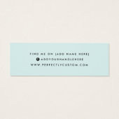 Lichtblauwe kaart voor sociale media-opnamen (Achterkant)