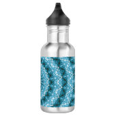Lichtblauwe Kaleidoscoop / Mandala Waterfles (Rechts)