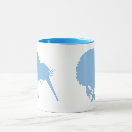 Lichtblauwe kiwi mok (Midden)