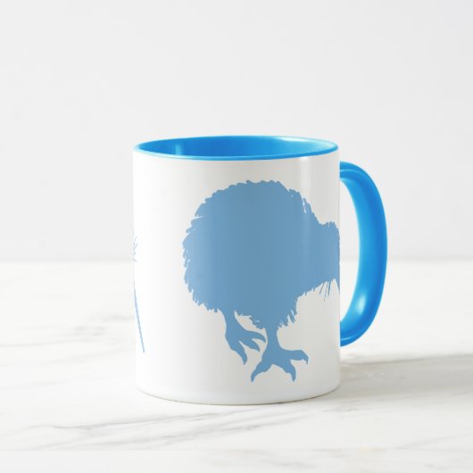 Lichtblauwe kiwi mok (Voorkant rechts)