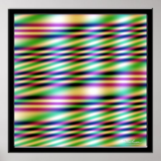 Lichtblauwe kleur verdwijnt poster (Voorkant)