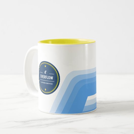 Lichtblauwe koffie/thee Mok (Voorkant links)