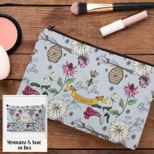 Lichtblauwe koningin bij & gouden kroon beste mama etui