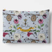 Lichtblauwe koningin bij & gouden kroon beste mama etui (Voorkant)