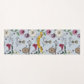 Lichtblauwe koningin bij & gouden kroon beste mama yogamat (Voorkant (horizontaal))