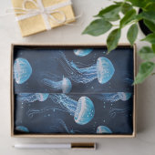 Lichtblauwe kwal  tissuepapier (Geschenk)
