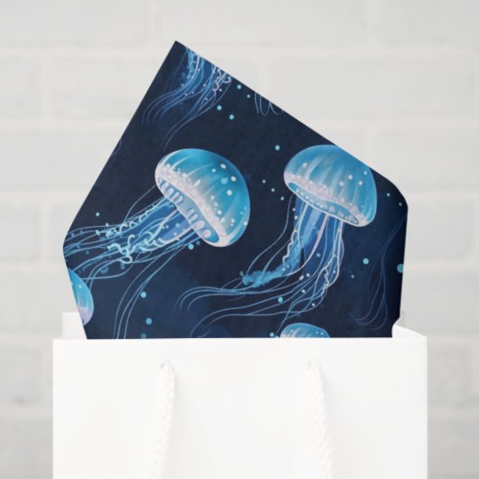 Lichtblauwe kwal  tissuepapier (Cadeauzakje)