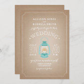 Lichtblauwe lantaarn Cardstock Geïnspireerd Camp W Kaart (Voorkant / Achterkant)