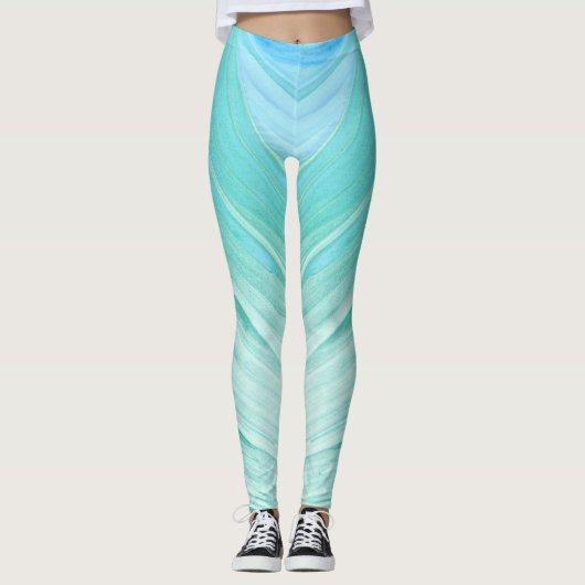 Lichtblauwe Leggings (Voorkant)