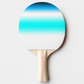Lichtblauwe ligh model pingpongpeddel tafeltennisbatje (Achterkant)