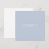 Lichtblauwe Lucht Moderne Bedankkaart (Voorkant / Achterkant)