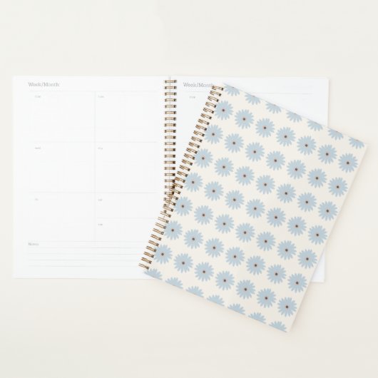 Lichtblauwe Madelief Planner (Display)