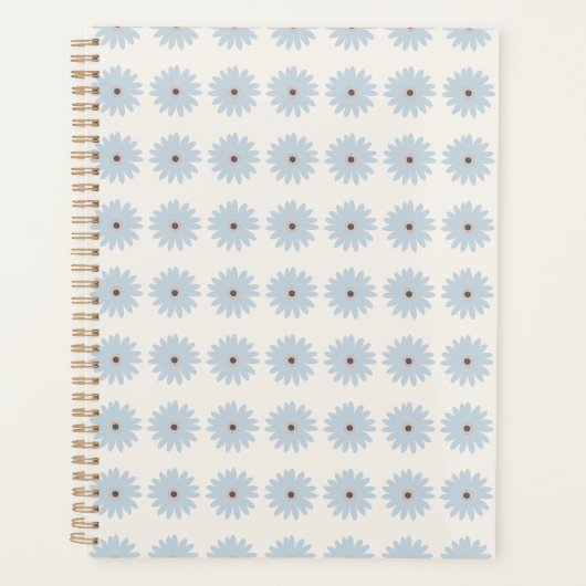 Lichtblauwe Madelief Planner (Voorkant)