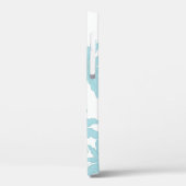 Lichtblauwe Madeliefjes op Wit Case-Mate iPhone Case (Achterkant / Links)