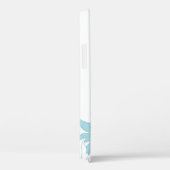 Lichtblauwe Madeliefjes op Wit Case-Mate iPhone Case (Achterkant / Rechts)