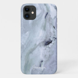 Lichtblauwe marmer Case-Mate iPhone case