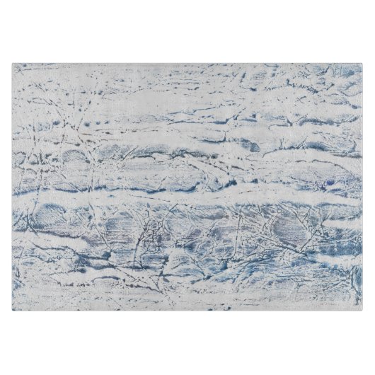 Lichtblauwe marmer snijplank (Voorkant)