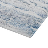 Lichtblauwe marmer snijplank (Hoek)