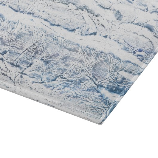 Lichtblauwe marmer snijplank (Hoek)