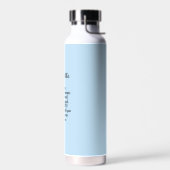 Lichtblauwe Moed Bijbelvers Aangepaste Naam Eenvou Waterfles (Links)