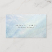 Lichtblauwe moeder van Parelminimalist Visitekaartje (Voorkant)