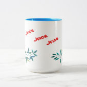 Lichtblauwe mok met bloem Decorate (Center)