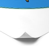 Lichtblauwe Mug Zomer Print (Hoek)