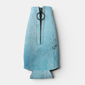 Lichtblauwe muur textuur fles koeler (Achterkant)