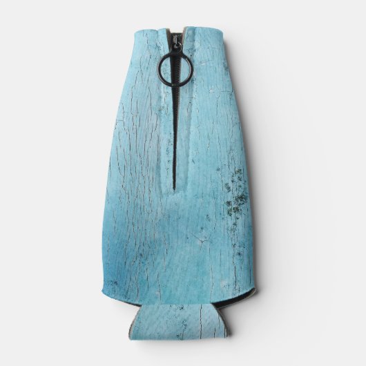 Lichtblauwe muur textuur fles koeler (Achterkant)