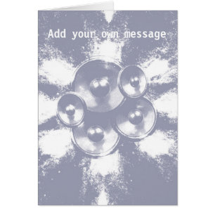 Lichtblauwe muziekluidsprekers