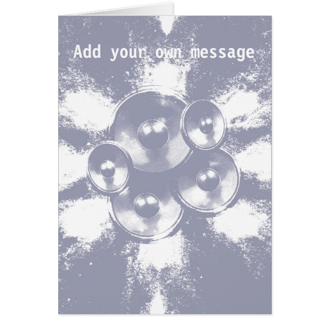 Lichtblauwe muziekluidsprekers (Voorkant)