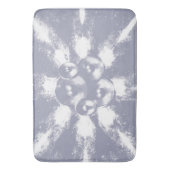 Lichtblauwe muziekluidsprekers badmat (Voorkant Verticaal)