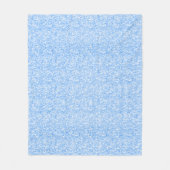 Lichtblauwe nepschittering en glitters fleece deken (Voorkant)
