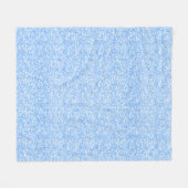 Lichtblauwe nepschittering en glitters fleece deken (Voorkant (Horizontaal))