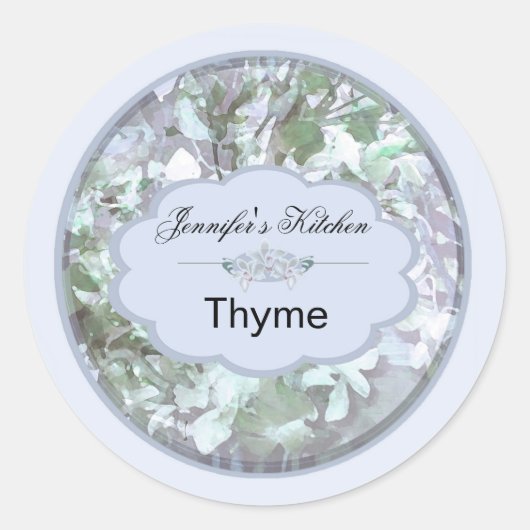 Lichtblauwe orchideeën kleine potje labels 2 (Voorkant)