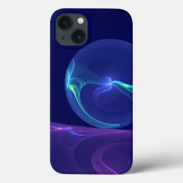 Lichtblauwe Paarse Droom Abstracte Fractale Kunst Case-Mate iPhone Case