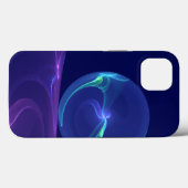 Lichtblauwe Paarse Droom Abstracte Fractale Kunst Case-Mate iPhone Case (Achterkant (horizontaal))
