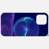 Lichtblauwe Paarse Droom Abstracte Fractale Kunst Case-Mate iPhone Case (Achterkant (horizontaal))