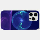 Lichtblauwe Paarse Droom Abstracte Fractale Kunst Case-Mate iPhone Case (Achterkant (horizontaal))