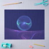 Lichtblauwe Paarse Droom Abstracte Fractale Kunst Tissuepapier (Craft)