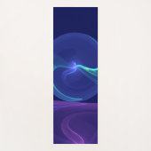 Lichtblauwe Paarse Droom Abstracte Fractale Kunst Yogamat (Voorkant)