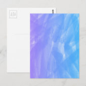 LICHTBLAUWE PAARSE KRYSTALEN ACHTERGRONDEN  BRIEFKAART (Voorkant / Achterkant)