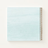 Lichtblauwe Palm Tree's Beach House Guest Book Notitieboek (Achterkant)