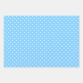 Lichtblauwe patronen verpakken papier vel set (Voorkant 2)