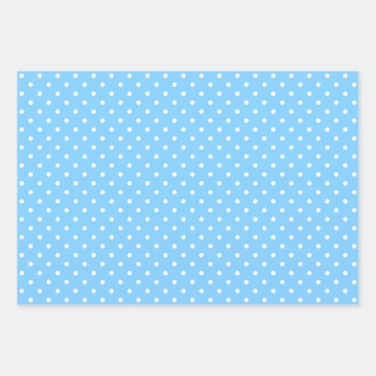 Lichtblauwe patronen verpakken papier vel set (Voorkant 2)